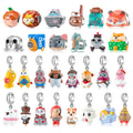 Animal Squirrels Cat Cartoon Charms 925 Sterling Silver Fine Bead Enamel Jewelry Fits Original Charms Bracelets Dropshipping