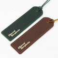 Wholesale Customised Bookmark Vintage Design Office Business Gift Crazy Horse Leather Book Marks Lesezeichen Leather Book Mark