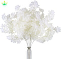 Artificial White Cherry Blossom Branches Decor Faux Cherry Blossom Flowers for Tall Floor Vase Used As Wedding Home Decoration