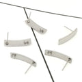 Polygonal Stainless Steel Ear Stud Base DIY Accessories & Components for Earrings Jewelry Findings & Components