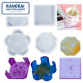 Hot Selling Resin Mould Tea Cup Mat Creative Square Silicone Epoxy Jewelry Making Coasters Resin Molds