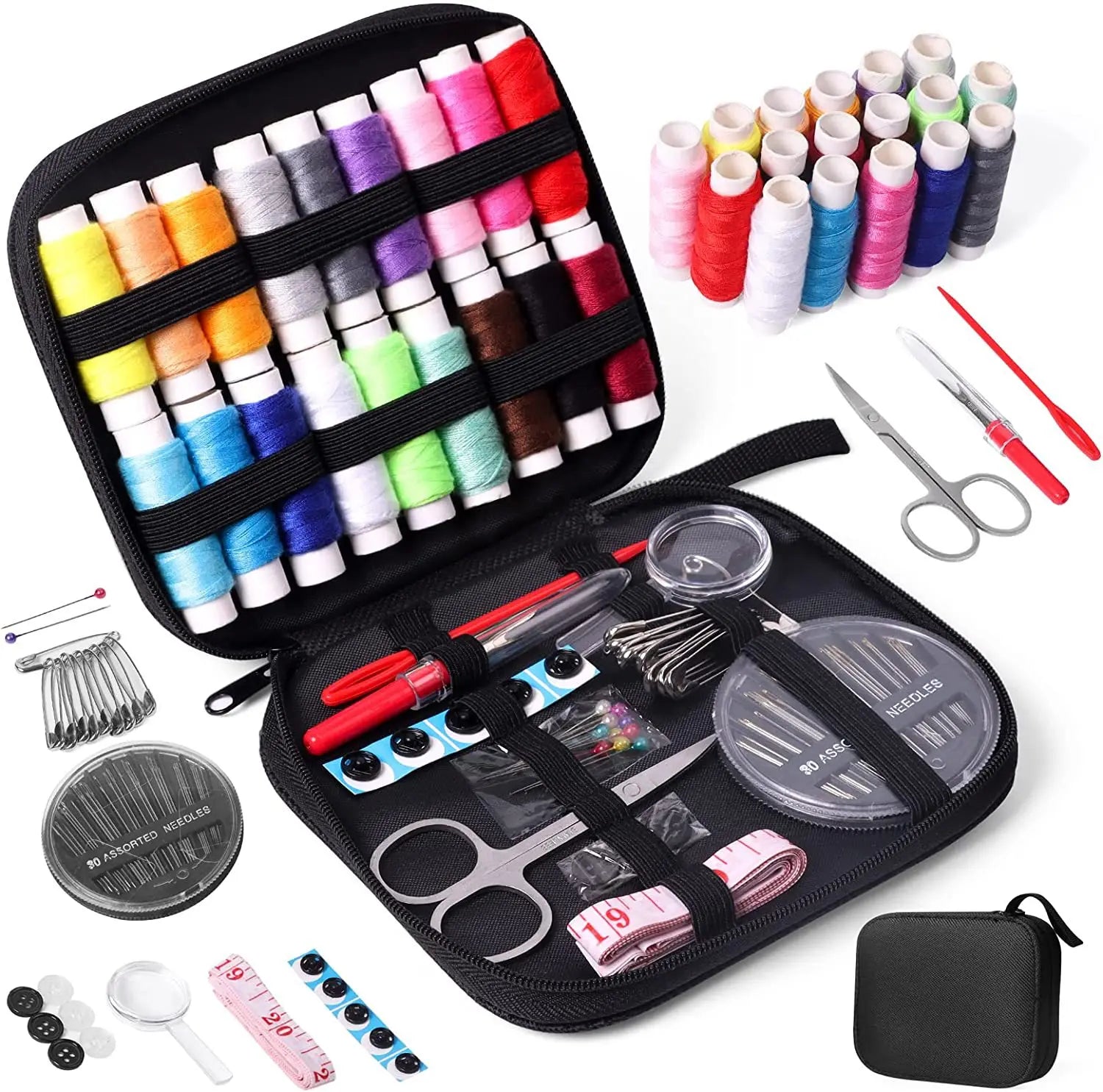 Sewing Kits Supplies for Home Adults Kids Beginner Diy Handmade Craft Sewing and Repair Kit Accessories Tools Mini Sewing Kit
