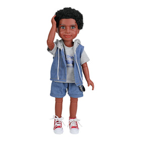 Handmade Black Doll Kids China Manufacturers' Realistic Vinyl Ball-Jointed Africa America Boy Toy Babies Silicone Clothes Play