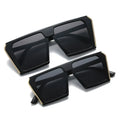 Big Square Sun Glasses Family Parent-child Kid Suit Shades Protection Unisex Trendy PC UV400 Sunglasses