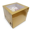 Wholesale 400 Gsm  Ivory Board White 12inch Tall Wedding Cake Box