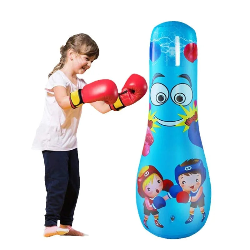 2024 Hot Selling Water Filled Vertical Tumbler Fitness Sandbag Boxing Sandbag Children's Boxing Column PVC Inflatable Tumbler