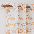 Factory Price Customizable Europe Style 100% Polyester Floral Design Sheer Tulle Embroidery Curtains Drapes for Home Living Room