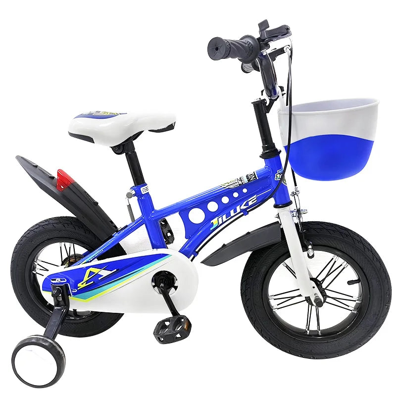 Customized 12 14 16 18 Inch Children's Bicycle Single Speed Gear Auxiliary Wheels Factory Price Kids Motorcycle Bike Brake Line