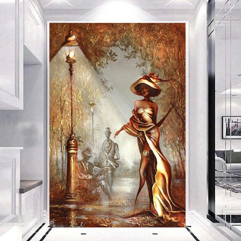 5D DIY Full Drill Portrait Diamond Painting 40*50CM Girl Canvas Square/Round Art Mosaic Embroidery Cross Stitch Home Decoration