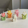 BEISI-P10 Ins Korean Style Tulip Shape Soy Wax Scented Candle