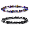 Hot Sell Bracelet Hematite Fashion Glitz Phantom Color Geometry Shape Special Shape Hematite Beads Natural Beads Hematite Charm
