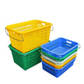 Custom Manufacturer's 45L & 60L HDPE Vegetable Plastic Container Stackable Turnover Basket Moving Mesh Crates Plastic Boxes