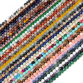 Loose Round Tiger Eye Agate Amethyst Natural Loose Matte Gemstone Stone Beads for Jewelry Making