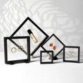 OEM Rectangle Shape Canvas Double Side Glass Bed Acrylic Picture Floating Frames Flottants Canvas Bedside Acrylic Picture Frames