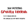 Factory Custom Gr-vity Shisha Perfected Hookah Complete Set 5 Hookah Parts Gr-vity Pipe Rotating Glass 360 Gravity Hookah