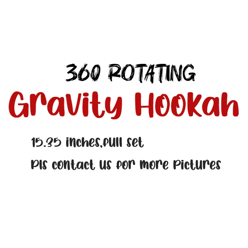 Factory Custom Gr-vity Shisha Perfected Hookah Complete Set 5 Hookah Parts Gr-vity Pipe Rotating Glass 360 Gravity Hookah