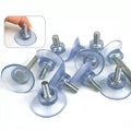 M6/M8 Screw Transparent Rubber Suction Cup Sucker Turn Nut Hooks for Glass Table Tops Storage Tool Wall Picture Hanging Hook