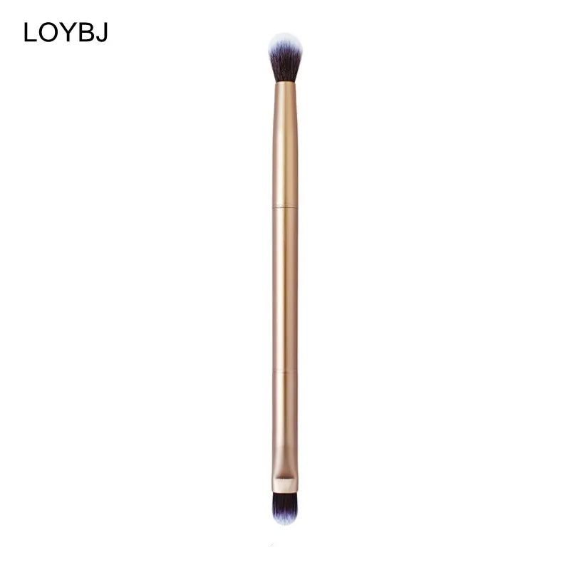 Single Rose Gold Wood Double Sided Eyeshadow Concealer Powder Blend Nose Shadow Smudge Style Synthetic Hair Cosmetic Portable
