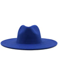 CR Artificial Woolen Winter Vintage Women Fedora Hat Plain Dyed OEM Design Party Fake Wool Felt Walk/Run Events