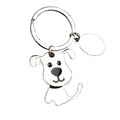 Wholesale Custom Cartoon Animals Keychain Cute Puppy Cat Pet Pendant Metal Ring Keychain