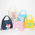 Custom logo Cartoon Cute Animal Print Portable School Children Lunch Tote Bag