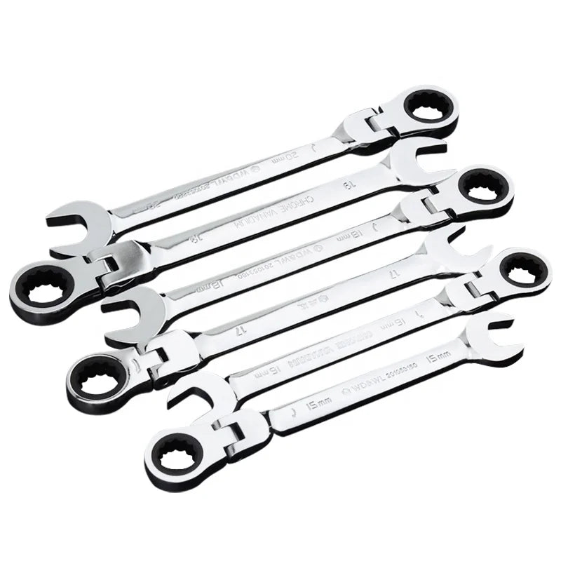 MAXPOWER 8mm-22mm Full Size Flexible Combination Ratchet Wrench