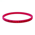 Silicone Waterproof Fairy Theme Bracelet with Embossed Logo Screen Printed Customized Color & Size for Promotional Novelty Gifts
