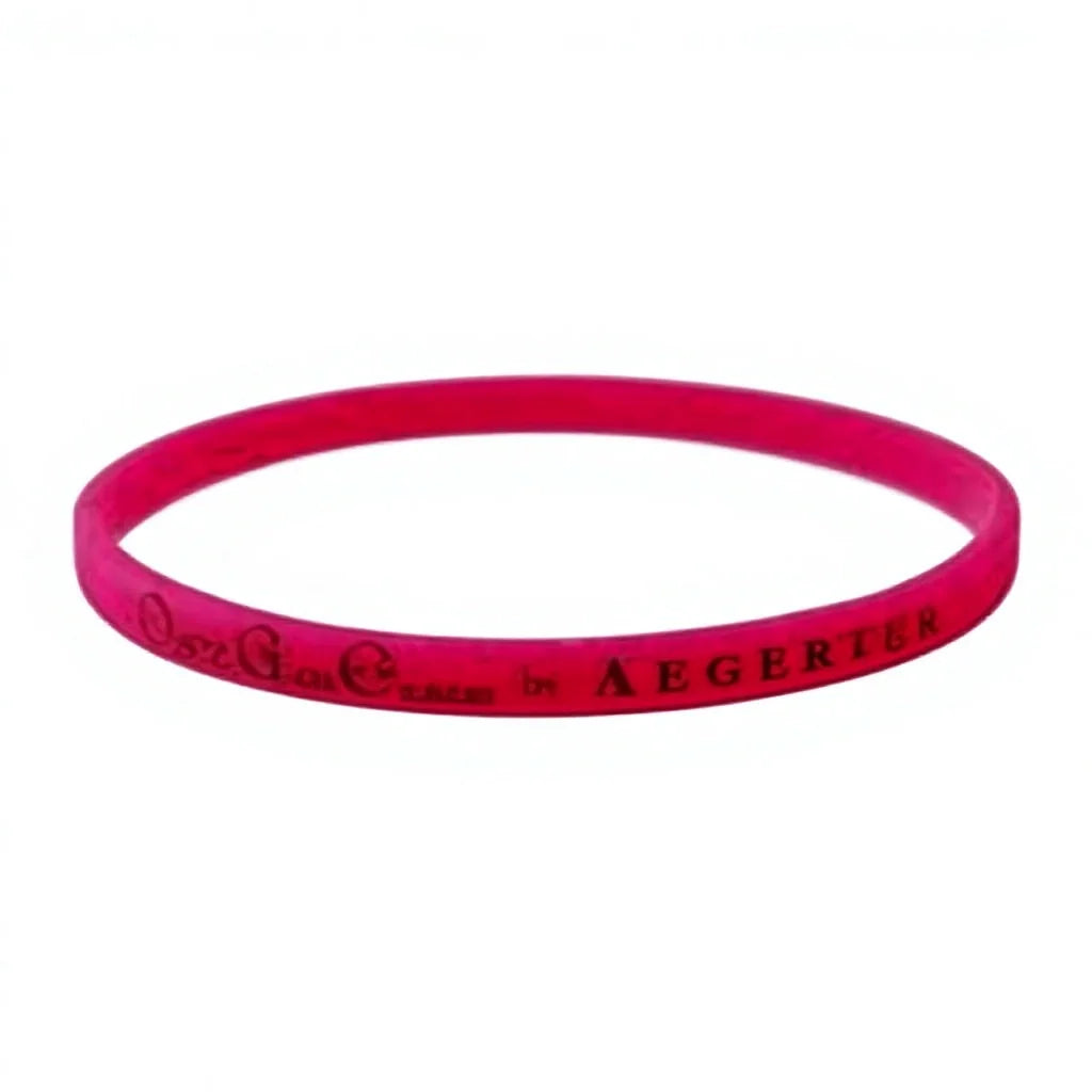Silicone Waterproof Fairy Theme Bracelet with Embossed Logo Screen Printed Customized Color & Size for Promotional Novelty Gifts