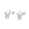 Wholesale Fashion Women Jewelry S925 Silver Butterfly Earrings