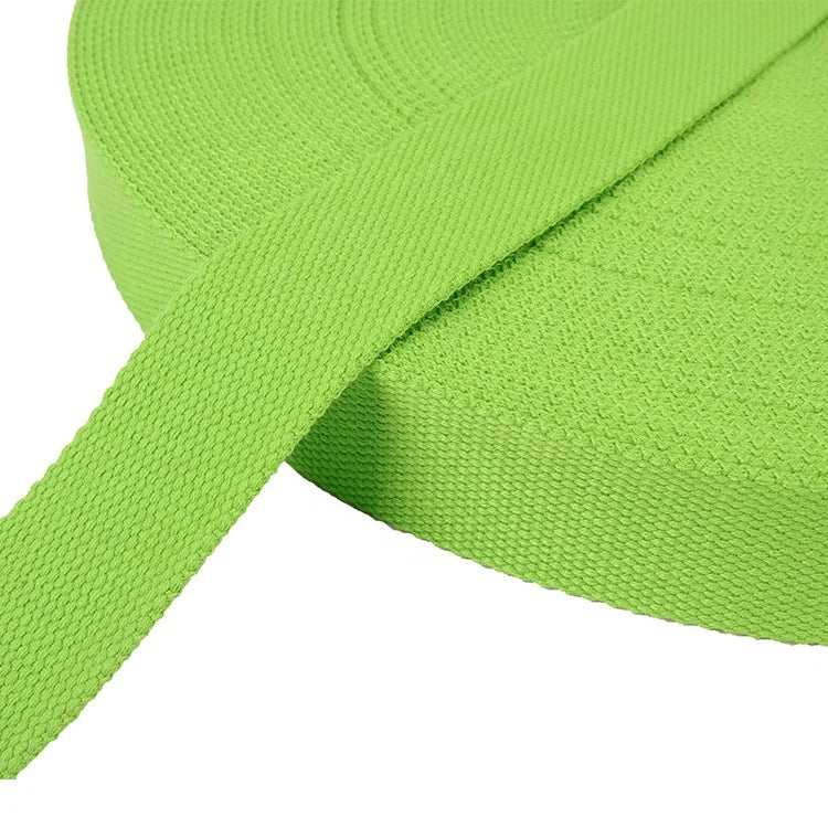 Wholesale SJH Brand Woven 30mm Waistband Belt Colored Thicker Polyester Cotton Webbing Durable Printed Logo Sports 100 Yards MOQ