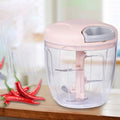 Kitchen Pulling Food Chopper Household Hand Manual Rope Food Processor Slicer
