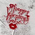 Latest Design Valentine's Day Cake Decoration Double Layer Acrylic Party Cake Topper