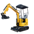 China cheap price  free shipping 1.2 ton mini excavator mini excavator  diesel  mini digger