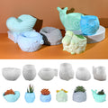 DIY Cement Plaster Multiple Animal-shaped Flower Pot Molds Suitable for Concrete Succulent Vases Silicone Mold Home Decoration MegaBDM