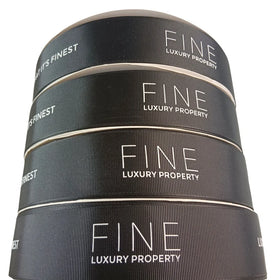 Factory Supplies Single Double Side Custom Ribbon With logo Custom Gift Luxury Printed 3D Silk Screen Ribbon Roll