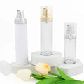 In Stock Sustainable Cosmetic Packaging Transparent PET Spray Plastic Bottle Transparent Pump Lotion Bottle