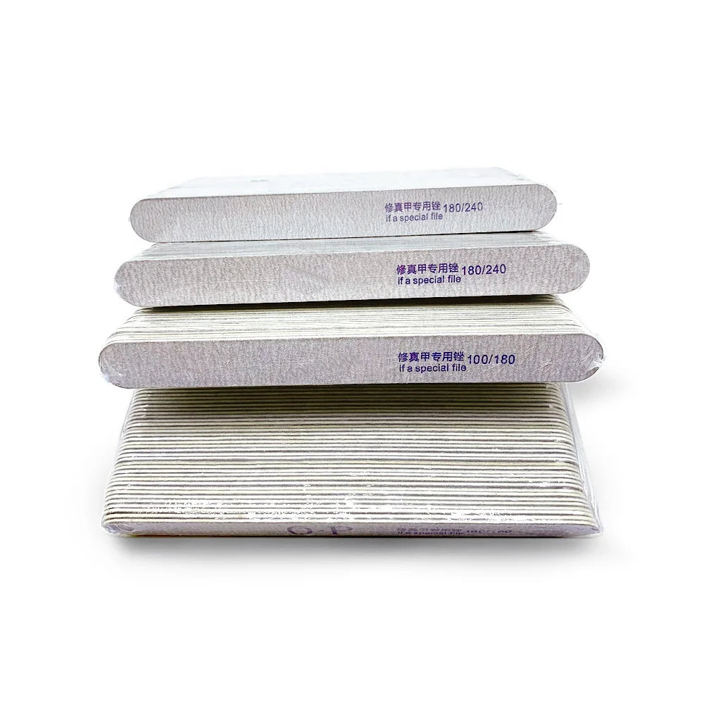 High Quality Wholesale Custom Logo Wooden Board Nail Files Disposable Wood Nail File