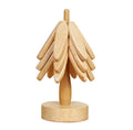 Wooden Tree Coaster Set Christmas Trivet  Wooden Tree Shape Trivet Set for Hot Pots and Pans
