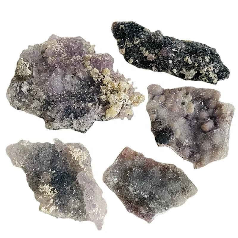 Wholesale Natural Purple Mineral Specimens Hemimorphite Crystals Galmey Healing Stone Brazilian Crystal Cluster