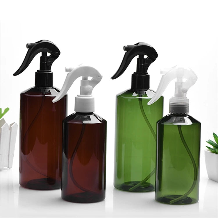 IBELONG Wholesale 150ml 200ml 500ml Amber Green PET Plastic Bottle 500ml Mini Trigger Mist Spray Bottles 100ml 300ml