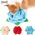 Rose Design Eco-Friendly Soft Dog Sniff Play Mat Modern Cartoon Training Snuffle Mat for Dogs for Feeding and Travel Washable