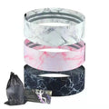 Custom Logo Marble Pattern 3 Levels of Resistance Band Sets Hip Booty Loop Bands Yoga Pilates Fitness Accessories