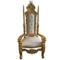 European-Style Neoclassical High-Grade Solid Wood Chair Classic Royal Lion Design for Wedding Queen Throne for Living Room Decor
