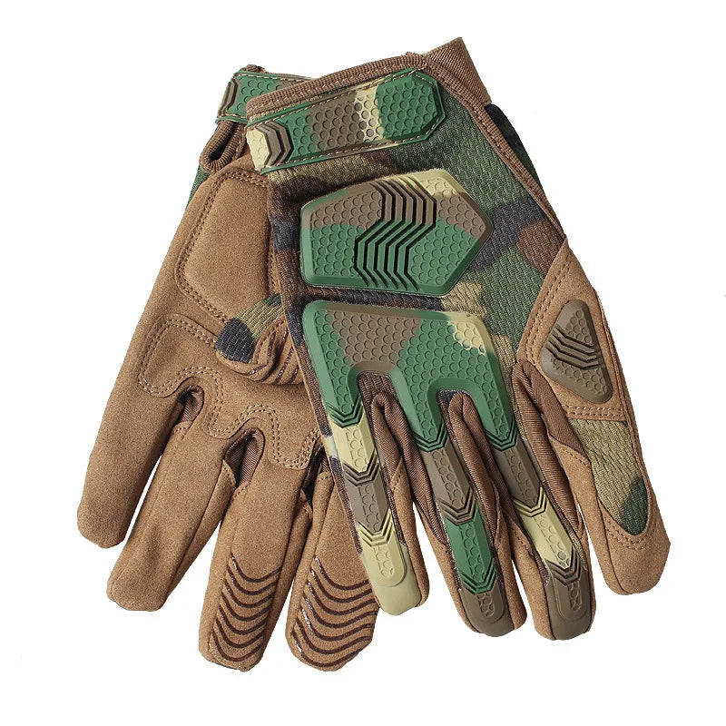 Wholesale High Quality Durable Microfiber Outdoor Non-slip Full Finger  Gloves