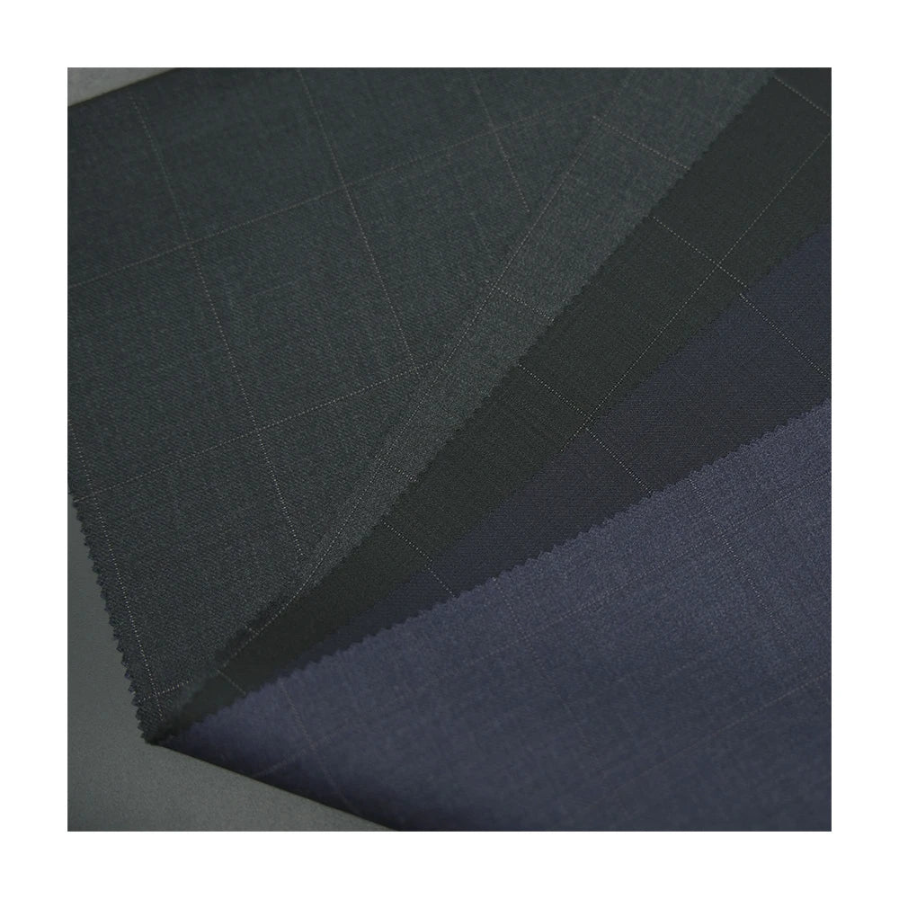 70%W 30%P Worsted Wool/Polyester Breathable Wrinkle Resistant Suiting Fabric for Men's Jacket & Suit Garments