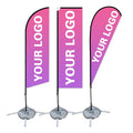 Outdoor Flying Feather Flag Manufacturer  Aluminum Alloy Pole Custom Swooper  Banner  Sublimation Print Advertising Flags