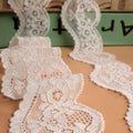 Teal Eco-Friendly French Lace Fabric Spandex/Nylon Elastic Trim for Dresses Home Textiles Wedding Bridal