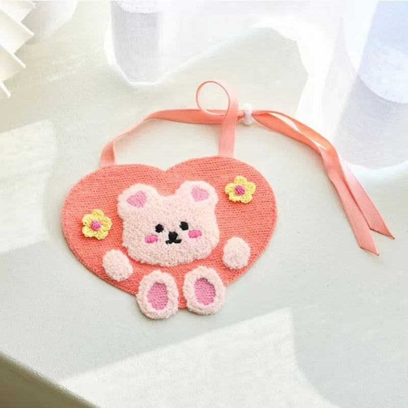 Shengchaoyi Luxury Cute Cat Scarf Bib Pet Dog Saliva Towel Puppy Cats Dress with Heart Love Me Accessories Beer Style