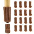 Newest Design Floor protection Coffee Color Knitted Feet Chair Leg Socks Double Layer Cover 4pcs/set