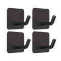 Original Wall Hangers Without Nails Heavy Duty Adhesive Towel Bathrooms Bathroom Mounted Black Metal Hook Hooks